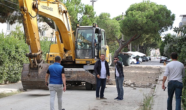 Altınkum Mahallesi’nde caddeler yenileniyor
