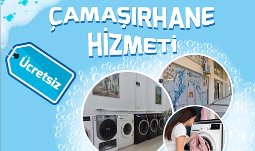Ücretsiz çamaşırhane üniversitelilerin yanında