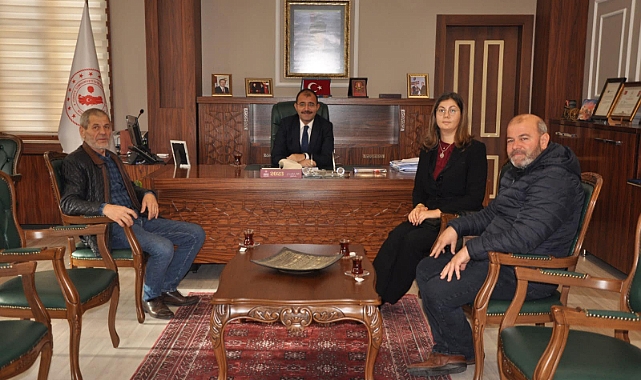 Kafkas Kültür Derneği Kaymakam’ı ziyaret etti