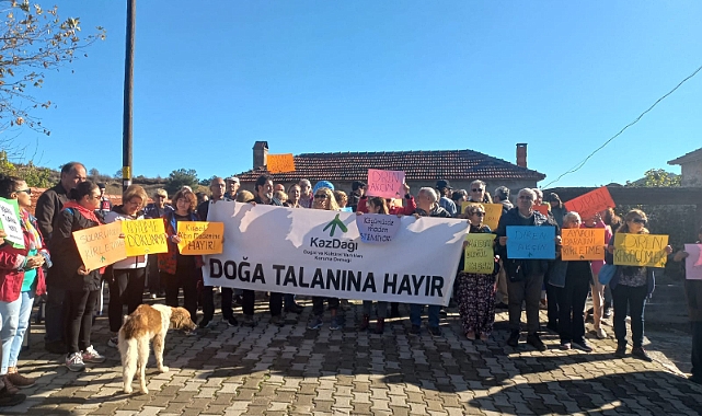 Köylüler, 'Kısacık Altın Madenine hayır' dedi