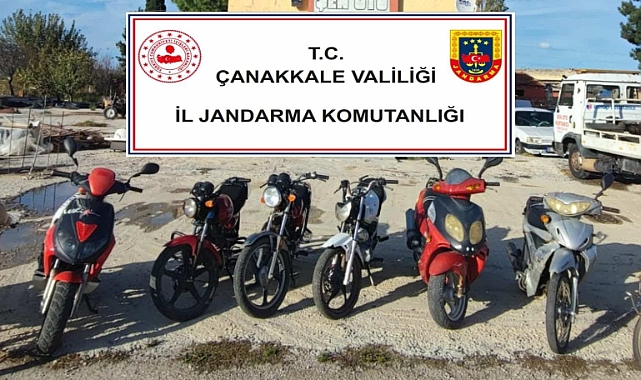 Motor numaraları silinmiş 8 motosiklet ele geçirildi