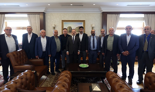 Turan’ı Ezine Muhtarları ziyaret etti