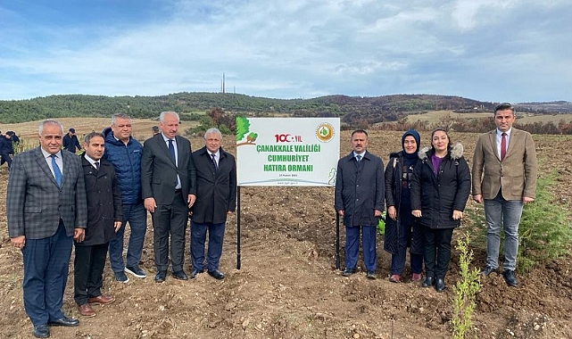 Çanakkale’de ''Cumhuriyet Ormanları'' kuruldu