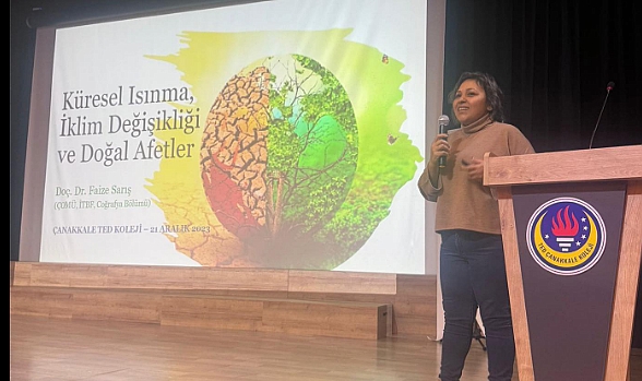 Çanakkale'de küresel ısınma anlatıldı