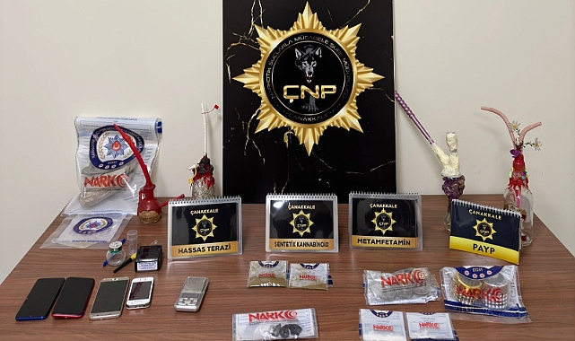 Çanakkale polisinden narkotiğe karşı operasyon