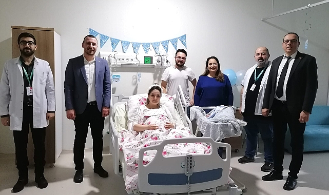 Demirci çiftinin oğlu oldu