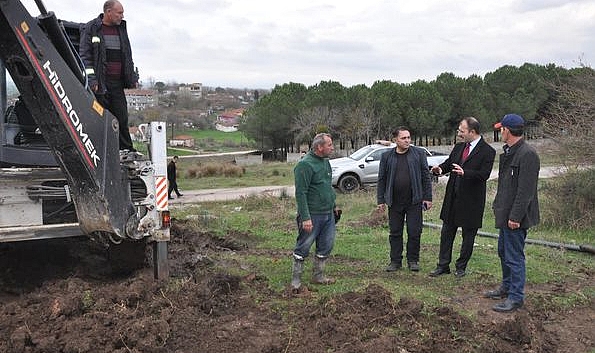 Erdinç Dolu, yapımı devam eden işleri yerinde inceledi
