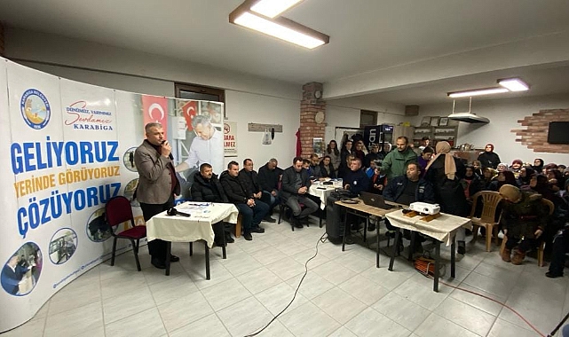 Karabiga Belediye Başkanı Ahmet Elbi, icraatlarını anlattı