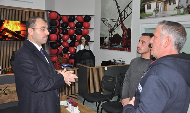 Kaymakam Dolu’dan iş yeri ziyareti