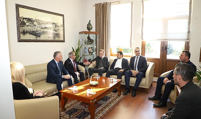Başkan Özacar misafirlerini ağırladı