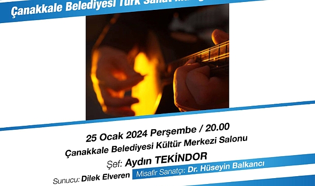 Belediyeden Türk sanat müziği konser