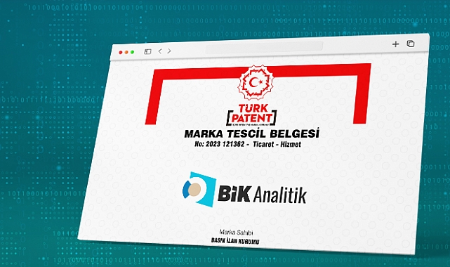 BİK Analitik tescillendi