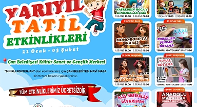 Bu yarıyıl tatili çocuklarımıza çok keyifli geçecek