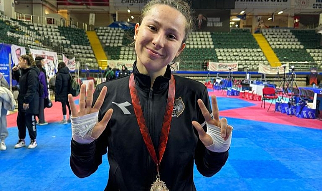 Çanakkaleli sporcu Zeynep Taşkın gururlandırmaya devam ediyor