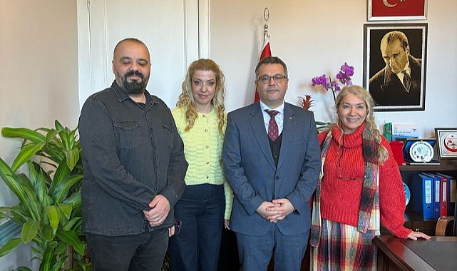 ÇOMÜ İletişim Fakültesi'nden Müdür Esirgemez'e ziyaret