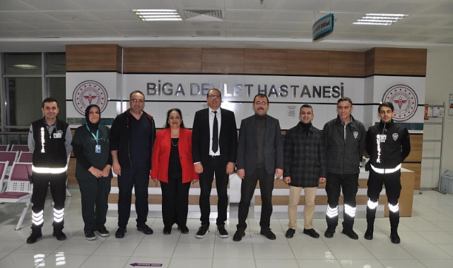 Kaymakam Dolu’dan hastane personellerine ziyaret