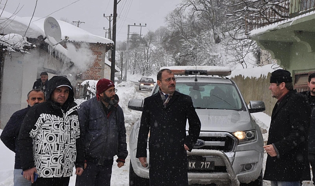 Kaymakam Dolu, karla mücadele çalışmalarını yerinde inceledi