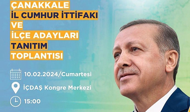 AK Parti Çanakkale adaylarını tanıtacak