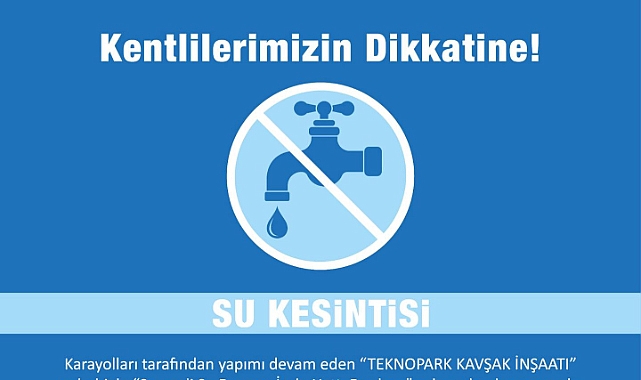 Barbaros Mahallesi, Güzelyalı ve Dardanos Mücavir alanlarında su kesintisi