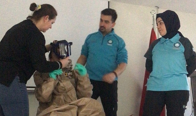 Biga'da Tehlikeli maddelere karşı eğitim verildi