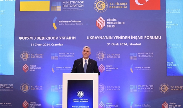 Bolat, Ukrayna'nın Yeniden İnşası Forumu'nda konuştu