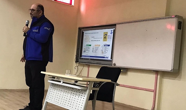Çan'da öğrencilere afet farkındalığı eğitimi verildi