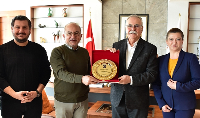 Çanakkale Belediyespor Kulübü yönetiminden Başkan Gökhan'a teşekkür ziyareti