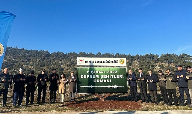 Çanakkale'de ''Deprem Şehitleri Ormanı''