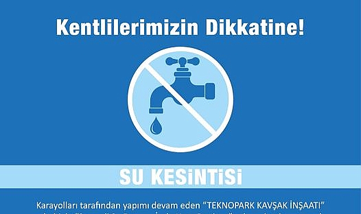 Çanakkale'de "Teknopark Kavşağı İnşaatı" Sebebiyle Su Kesintisi Uyarısı