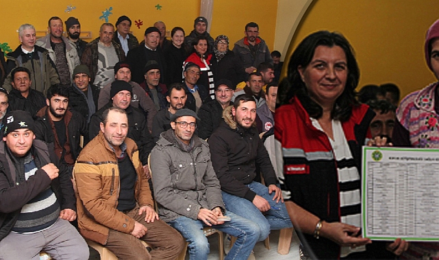 Çanakkale Merkez Dümrek Köyü'nde "Sürü Yönetimi Elemanı Yetiştirme" kursu açıldı