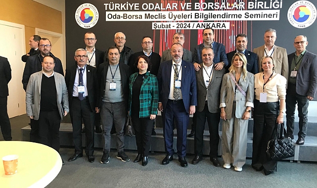 Çanakkale Ticaret Ve Sanayi Odası meclis üyeleri, TOBB bilgilendirme seminerine katıldı