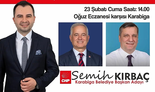 CHP Karabiga Seçim Ofisi açılacak