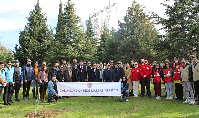 ÇOMÜ'den 6 Şubat depremi anısına Hatıra Ormanı