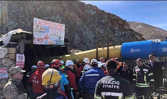 Elâzığ’ın Palu İlçesi'nde Maden Ocağı göçüğünden kurtulan işçilere geçmiş olsun dilekleri