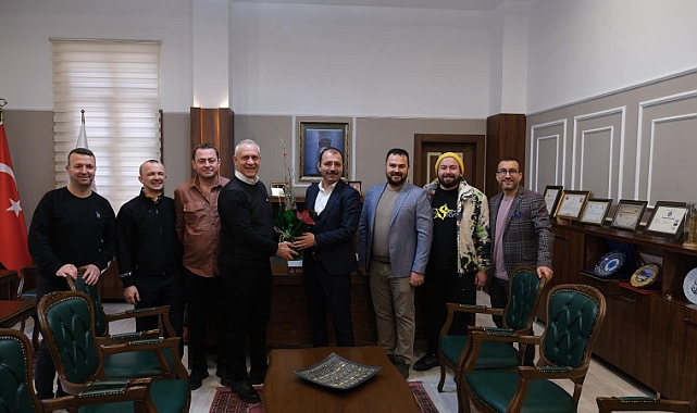 Biga Motosiklet ve Doğa Aktiviteleri Derneği'nden Kaymakam Dolu'ya ziyaret