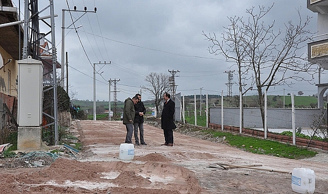 Kaymakam Dolu, çalışmaları yerinde inceledi