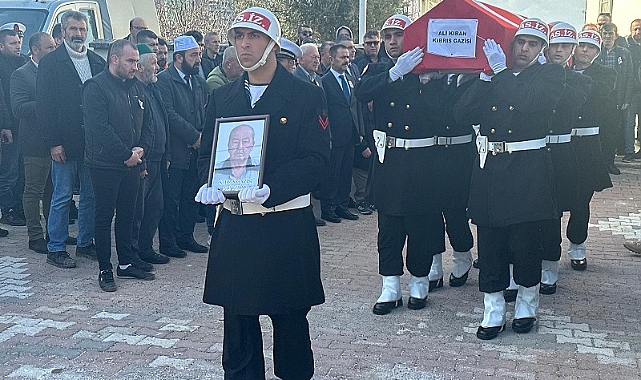Kıbrıs gazisi Ali Kıran, son yolculuğuna uğurlandı