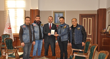 Motosiklet kulübünden ziyaret