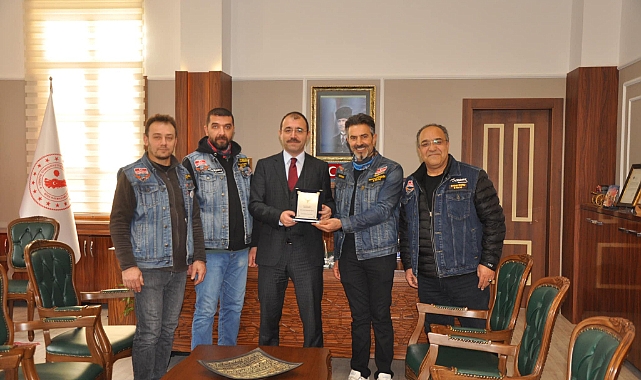 Motosiklet kulübünden ziyaret