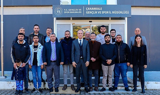 Müdür Kalkan ziyaretçilerini ağırladı