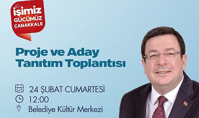 Muharrem Erkek başkanlığında Proje ve Aday tanıtım toplantısı gerçekleşecek