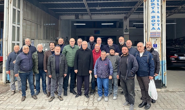 Başkan Adayı Erkek sanayi esnafı ile bir araya geldi