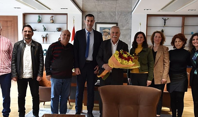Başkan Gökhan makamında Gelirler Müdürlüğü çalışanlarını ağırladı