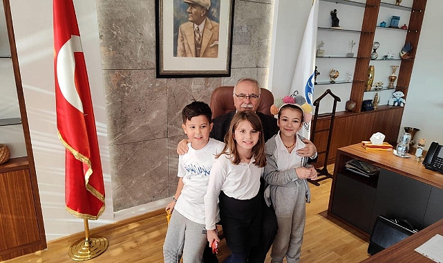 Başkan Gökhan, özel konuklarını ağırladı