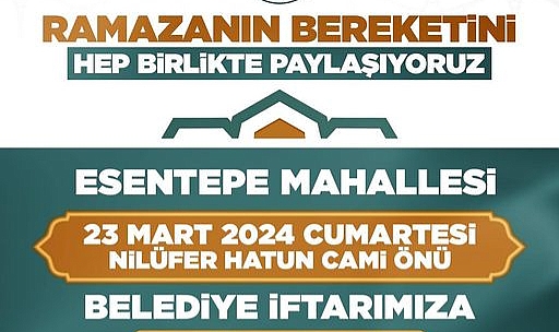 Biga belediyesi'nden ramazan bereketi: Esentepe mahallesi'nde buluşalım!