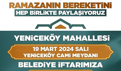 Biga Belediyesi Ramazan bereketini Yeniceköy mahallesi'nde kutluyor