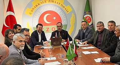 Burak Kunt, Çanakkale Ziraat Odası’nı ziyaret etti