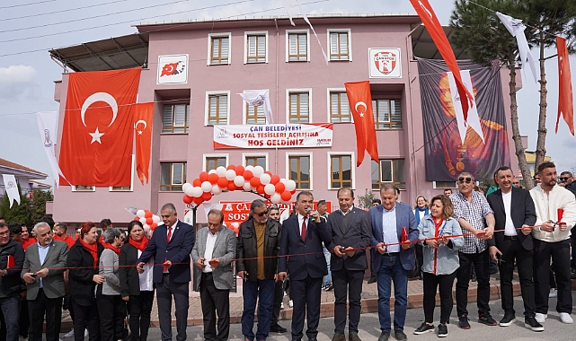 Çan belediyesi, yeni sosyal tesisin açılışını gururla gerçekleştirdi