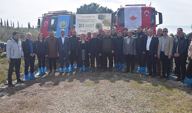 Çan Kaymakamlığından anlamlı fidan dikim etkinliği