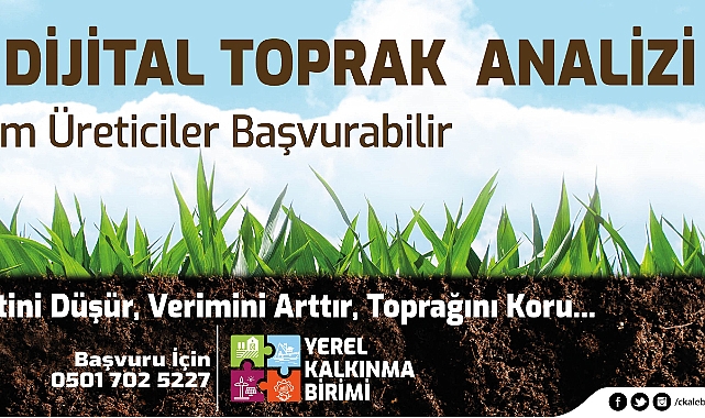 Çanakkale Belediyesi, ücretsiz dijital toprak analizi hizmeti ile üreticilere destek oluyor